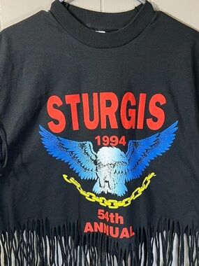 Vintage Sturgis 1994 54th Annual Black Hills Rally Fringed Top